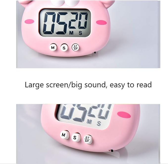 Kitchen Timer, Cute Cartoon Animal Countdown Timer, Digital Cooking Timer - Image 2