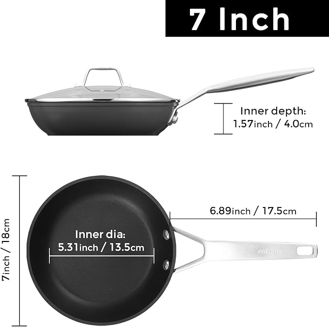 MsMk 7 inch Small Egg Nonstick Frying Pan - Image 6