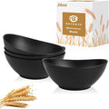 Plastic Bowls 26 OZ, Unbreakable Wheat Straw Bowl 4 PCS, Microwave and by BUSOKIP