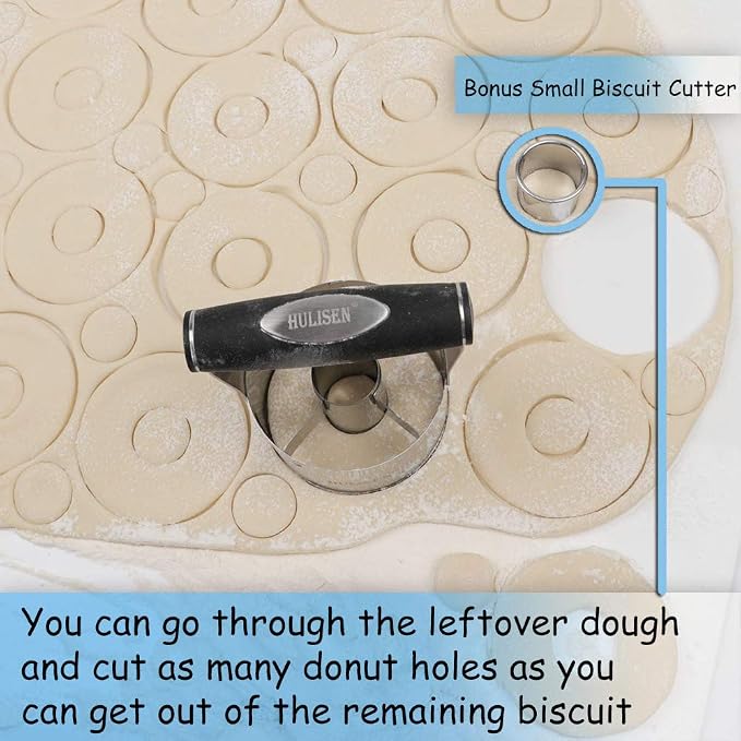 HULISEN Donut Cutter, 3.5 inch Stainless Steel Doughnut Cutter - Image 4