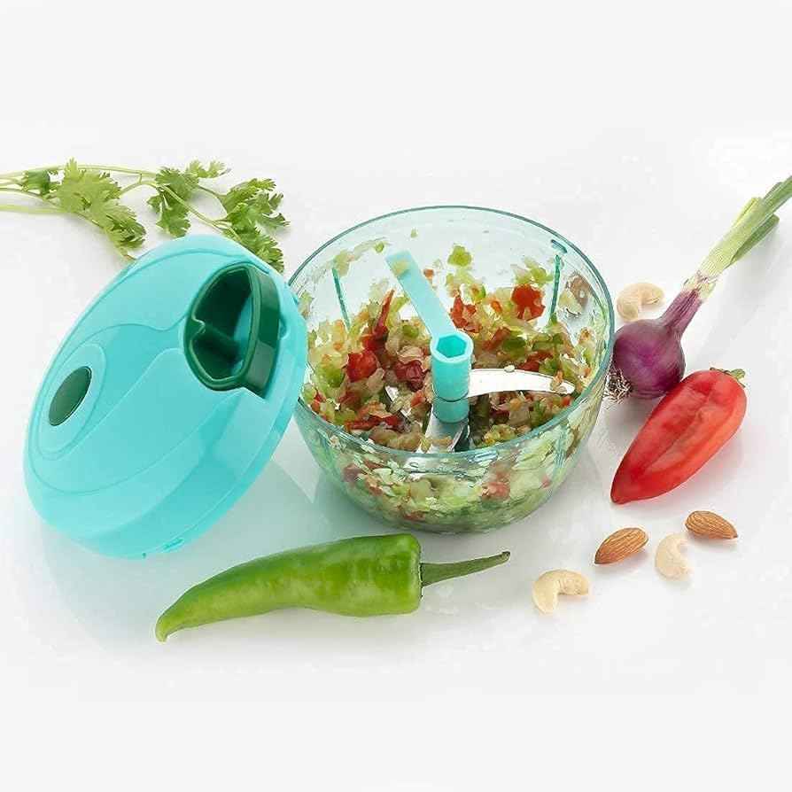 Manual Hand Pull String Vegetable Chopper | 1000ml Food Processor with