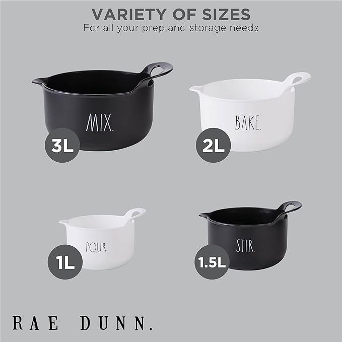 Rae Dunn Non-Slip Mixing Bowls - Image 3