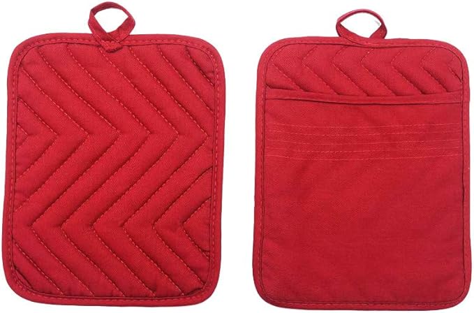 Anyi Pot Holders for Kitchen Heat Resistant, Cotton Hot Pads for Counter Table - Image 6