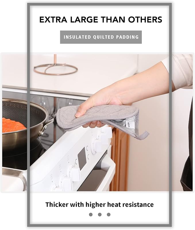 Joyhalo 6 Pack Pot Holders for Kitchen, Cotton Oven Holder - Image 4