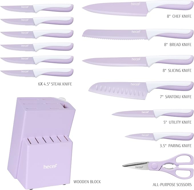 hecef 15 Pieces Kitchen Knife Set - Image 2