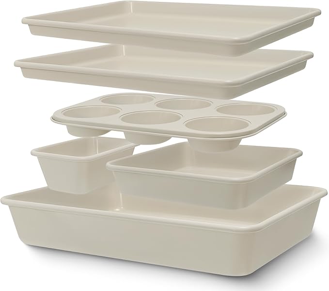 Baking Pans Set, Nonstick Bakeware Sets, Oven Pans by AIVIKI