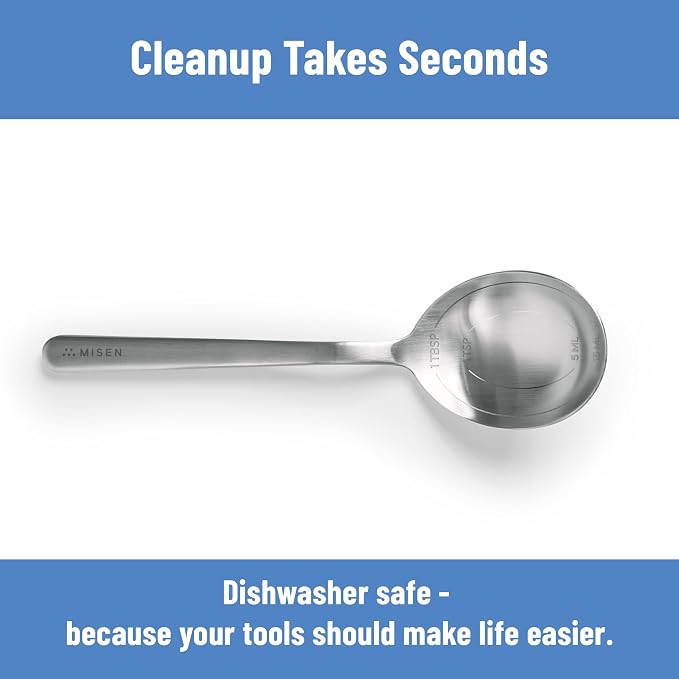 Misen Measuring Chef Spoon – Stainless Steel Cooking Spoon - Image 6