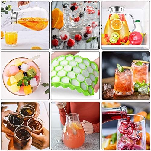 88oz Glass Pitcher with Lid and Handle - High Heat Resistance Glass