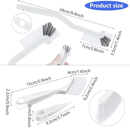Patelai 4 Pieces Cleaning Brush Sets Small Scrub Brush Household Use - Image 2