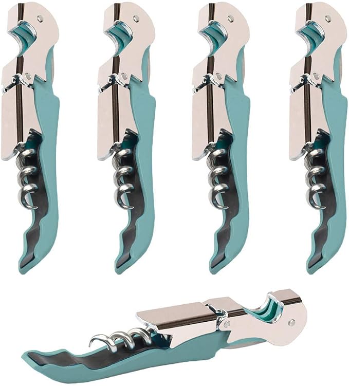 Professional Waiter Corkscrew Wine Openers Set, Heavy Duty Stainless Steel by Kit-Home
