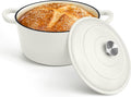 P&P CHEF 7QT Enameled Dutch Oven, Cast Iron Dutch Oven Pot by PPCHEF