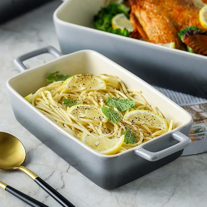 KOOV Bakeware Set, Ceramic Baking Dish, Rectangular Baking Pans - Image 7