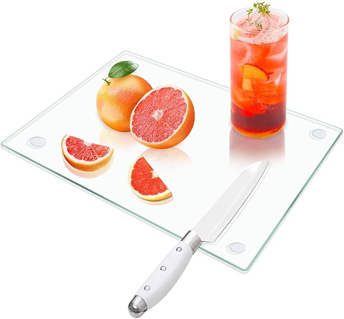 VASUHOME Tempered Glass Cutting Board by VASUHOME