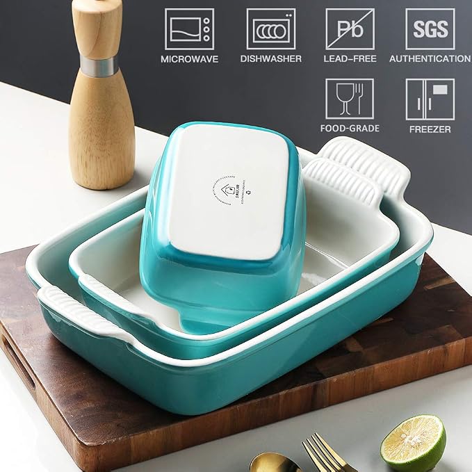 Sweejar Baking Pans Set, Ceramic 9x13 Baking Dish - Image 2
