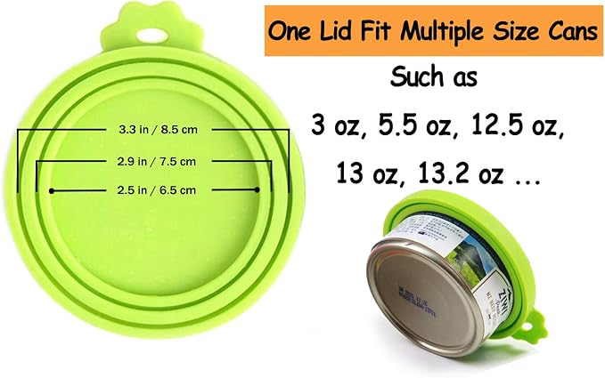 Comtim Pet Food Can Cover Silicone Can Lids - Image 3