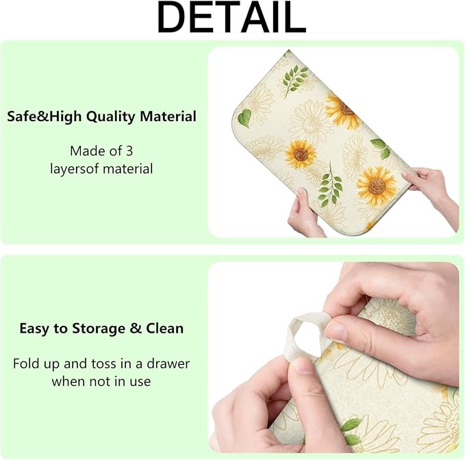 Dish Drying Mat Drainer Pads - Image 4