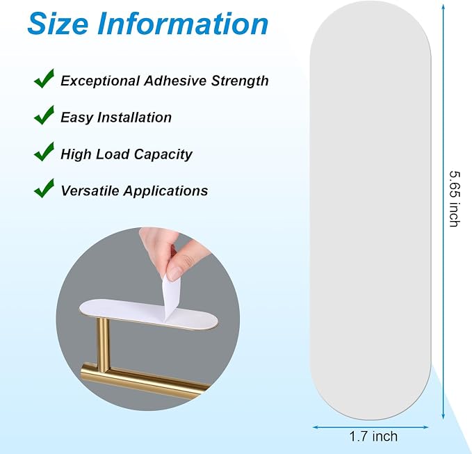 5-Pack Self-Adhesive Replacement Strips - Image 2