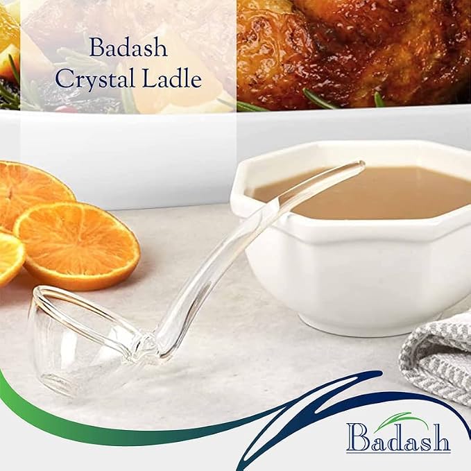 Badash 6" Small Glass Gravy Ladle, Artisan Heritage Quality Mouth-Blown - Image 9
