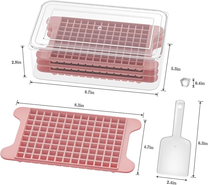 Mini Ice Cube Tray for Freezer: GGUW Nugget Ice Cube Tray - Image 2