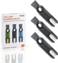 3 in 1 Cup Lid Gap Cleaning Brush Set, Mutipurpose Tiny Silicone Cup Holder by VIDONIO