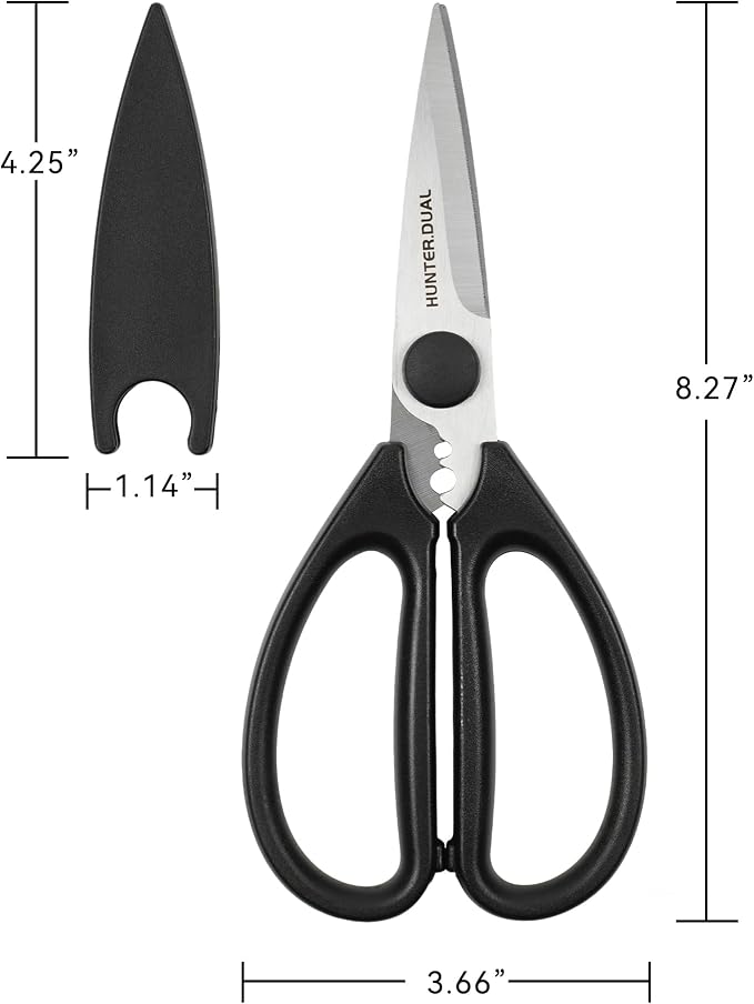 Kitchen Scissors for Food, HUNTER.DUAL Heavy Duty Come Apart Poultry Shears for - Image 5