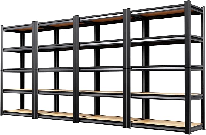5-Tier Heavy Duty Metal Shelving Units, Adjustable Steel Storage Racks by Unknown