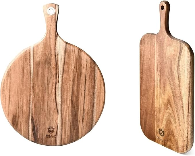 BILL.F Wood Cutting Board for Kitchen Set of 2 Cutting Board Wood by BFBILLFSINCE1983