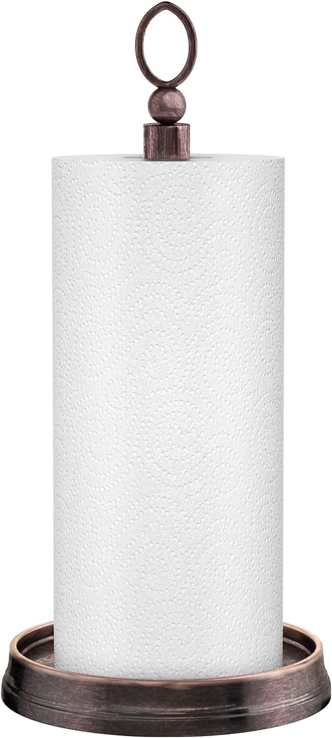KASUNTO Paper Towel Holder Steel Paper Holder countertop，Black Paper Towel by Kasunto