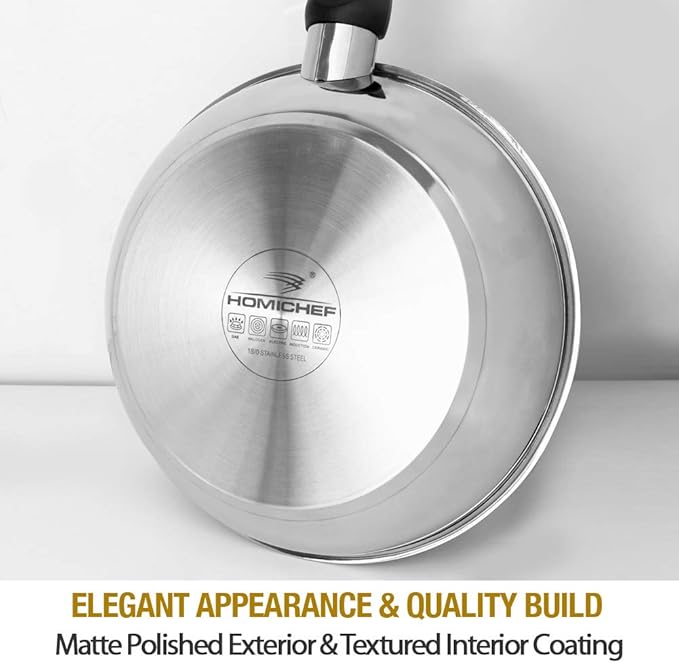 HOMICHEF 11 Inch Nonstick Frying Pan and Skillet - Image 5