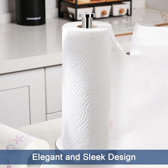 NearMoon Standing Paper Towel Holder, Kitchen Paper Towel Tissue Holder- - Image 6