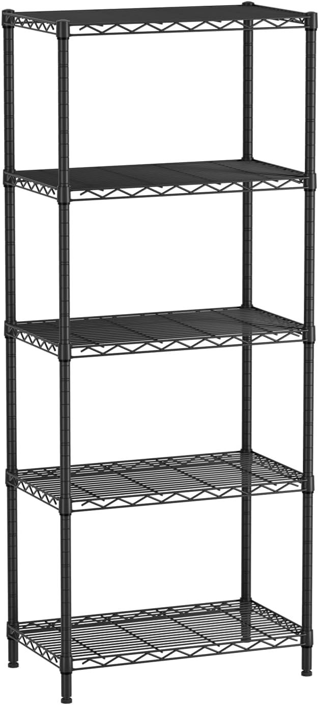 SINGAYE 5 Tier Storage Shelves Wire Shelving Unit Shelve Metal Kitchen Laundry - Image 9