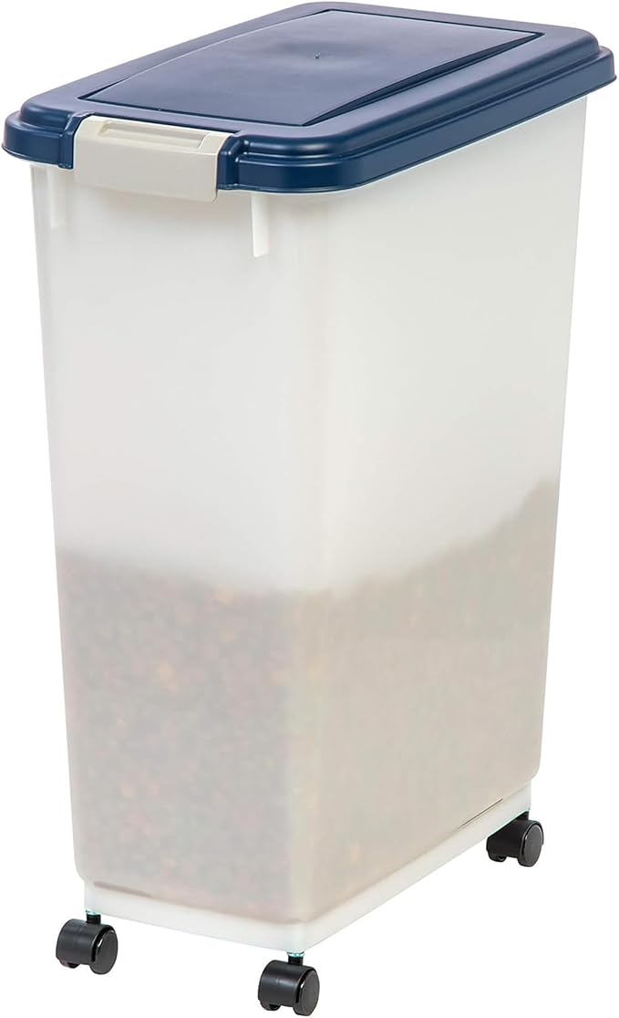 IRIS USA Airtight Dog Food Storage Container, Attachable Wheels, - Image 2