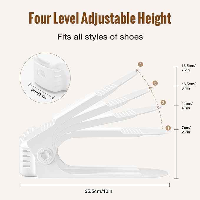 Neprock Shoes Slots Organizer for Closet, Shoe Rack Organizador De Zapatos for - Image 3