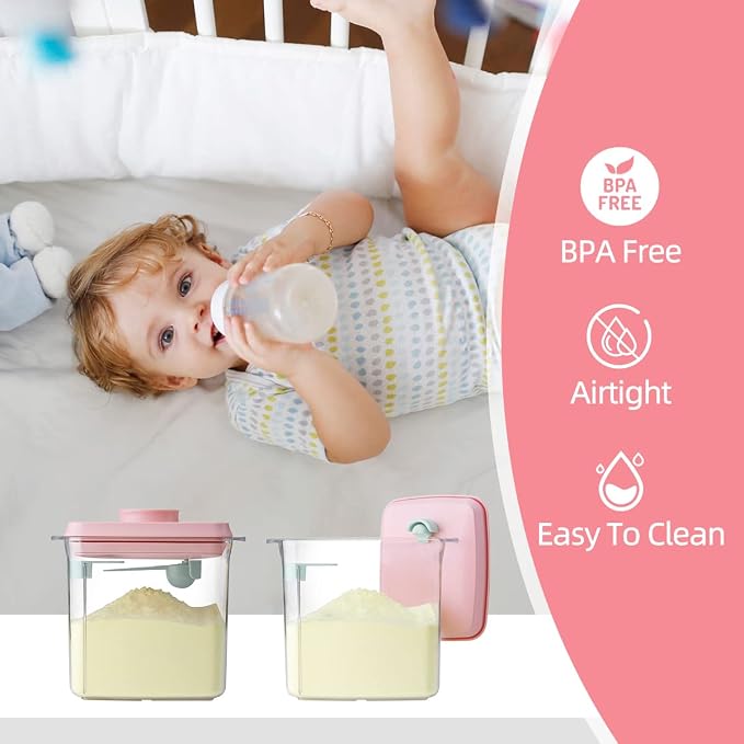 Ankou Formula Container - 1700ml Airtight Formula Dispenser One Button Handy - Image 3