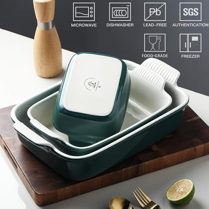 Sweejar Baking Pans Set, Ceramic 9x13 Baking Dish - Image 2