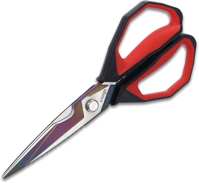 LIVINGO Sharp Kitchen Scissors for Food - Image 5