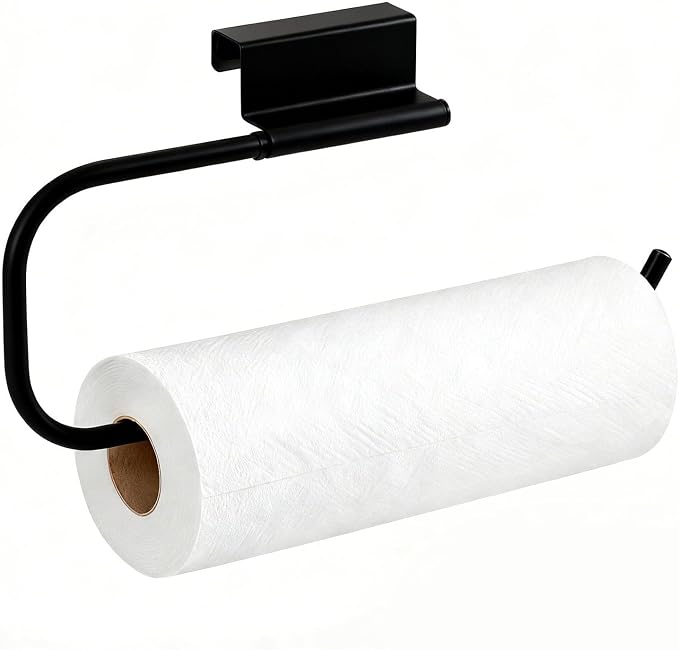 Over Cabinet Door Paper Towel Holder by Qflushor