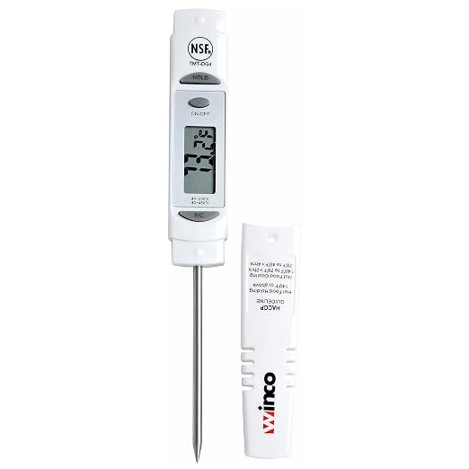 Winco Digital Thermometer, 1-1/4" LCD, 3-1/8" Probe by Winco