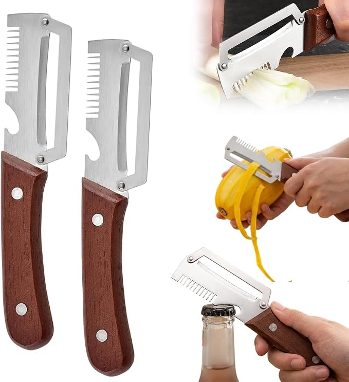 Vegetable Peeler, 2026 Upgrade Multifunctional Stainless Steel Peeler, by PVZXR