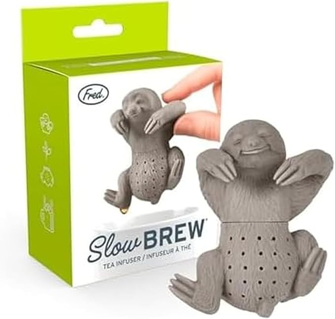Genuine Fred, SLOW BREW, Sloth Resuable Silicone Tea Infuser, Fun Gift by GenuineFred