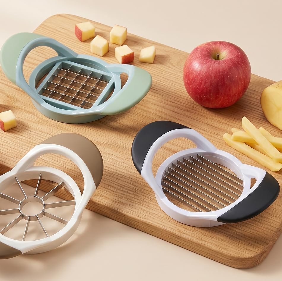 Stainless Steel Fruit Slicer – Multi-function Apple Corer & Cutter for