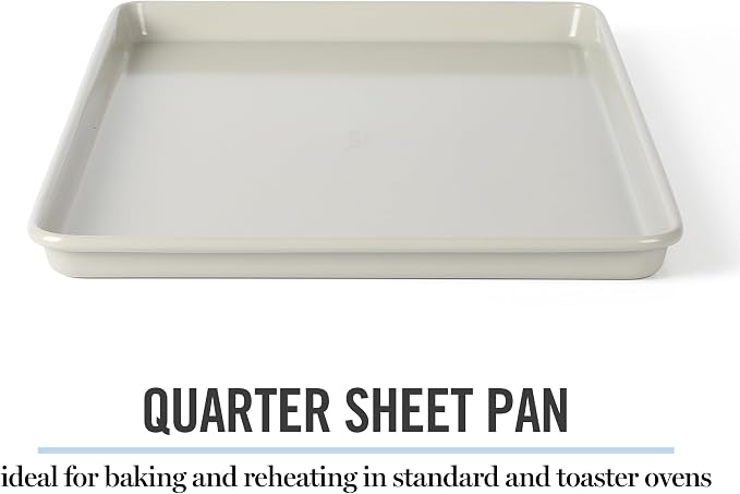 Martha Stewart Gallen 13 x 9 Inch Nonstick Carbon Steel Cookie Sheet – Cool Grey - Image 6