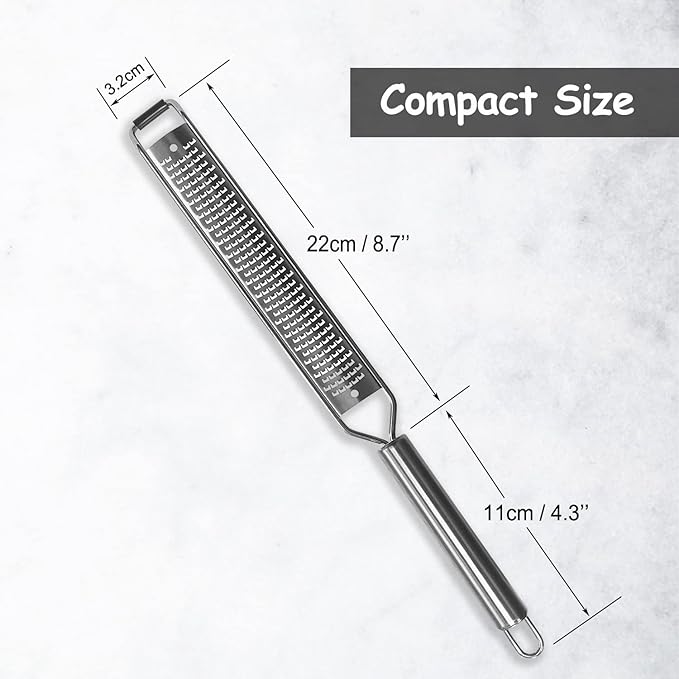 VOVOLY Lemon Zester, Cheese Grater, Parmesan Cheese, Lime Zester & Grater - Image 7