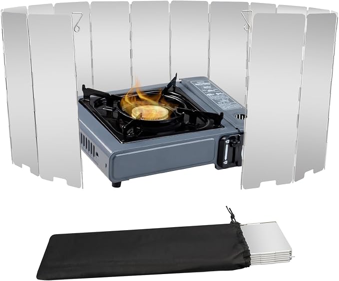 Stove Windscreen, 16 Plates Aluminum Stove Windshield by LFSEMINI