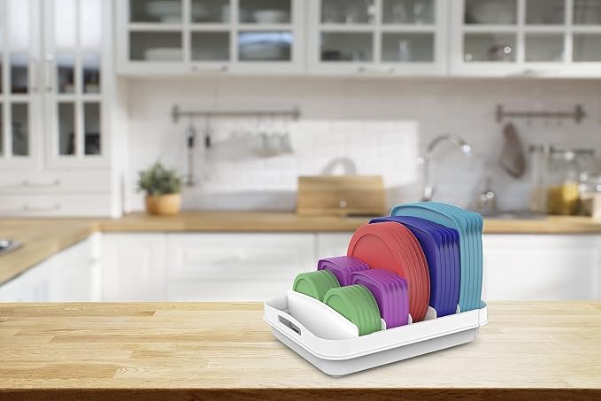 EVERIE Expandable Food Container Lid Organizer - Image 5