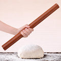 17 Inch French Rolling Pin, Wooden Dough Roller by Unknown