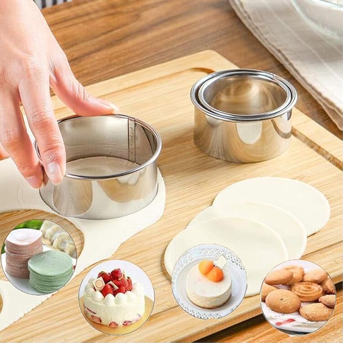 Cookie Cutters - Biscuit Cutters/Stainless Steel Dumpling Cutters/Cake Pastry - Image 7
