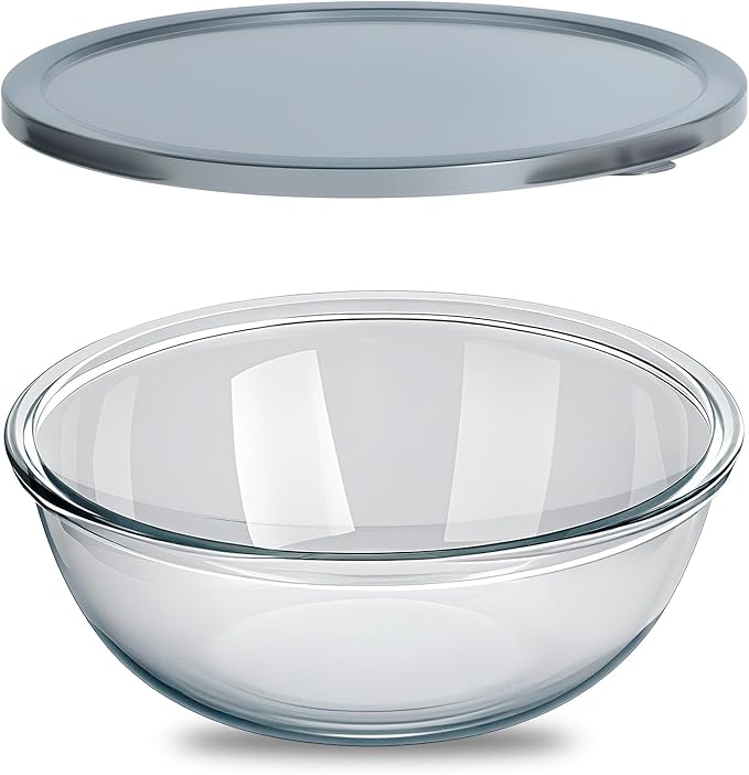 OZY 6.3 Quart Large Glass Mixing Bowl by Unknown