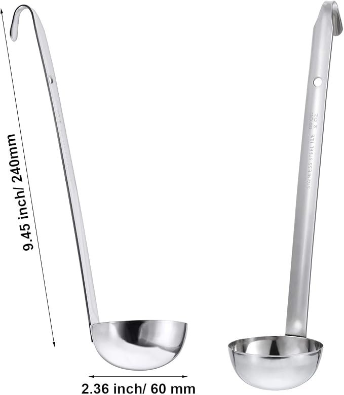 meekoo Stainless Steel Ladle Soup Handle Ladle - Image 4