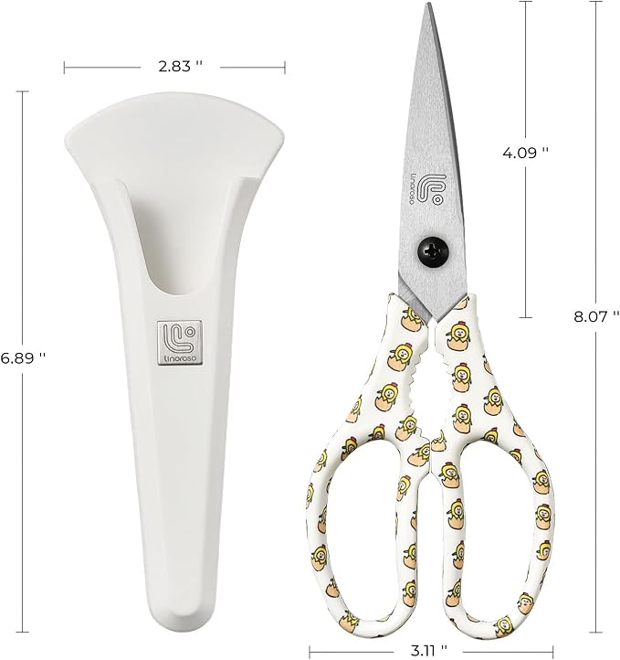 Linoroso Kitchen Scissors Heavy Duty Kitchen Shears - Image 5